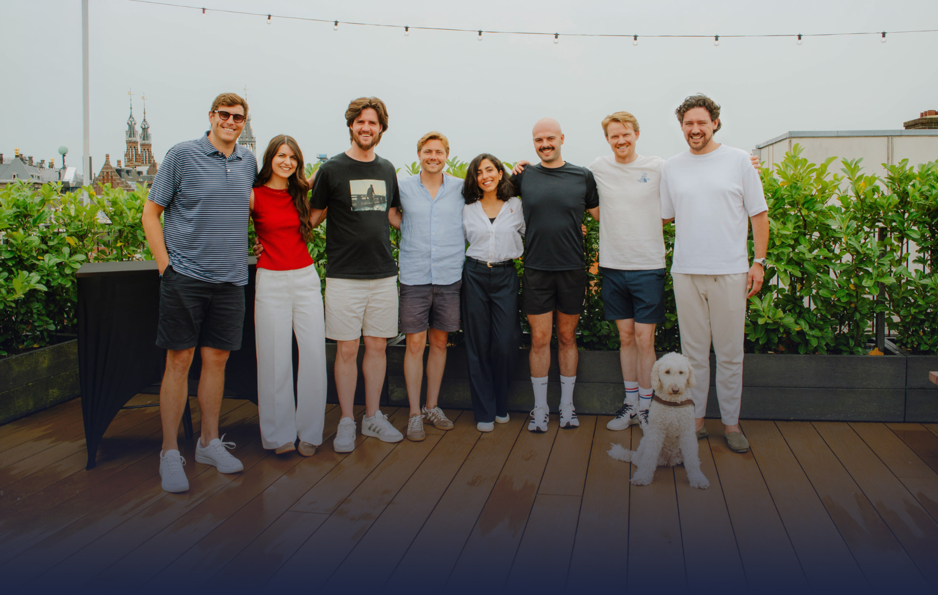 PCN team on the Amsterdam office rooftop